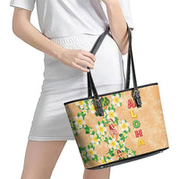Aloha Hawaii Chilly Christmas Leather Tote Bag Tropical Vibes LT05 - Polynesian Pride