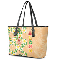 Aloha Hawaii Chilly Christmas Leather Tote Bag Tropical Vibes LT05 - Polynesian Pride