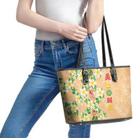 Aloha Hawaii Chilly Christmas Leather Tote Bag Tropical Vibes LT05 - Polynesian Pride