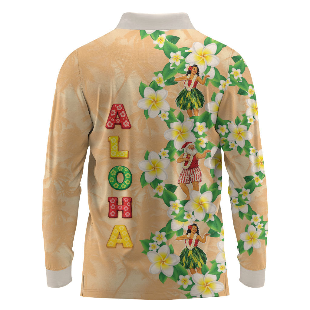 Aloha Hawaii Chilly Christmas Long Sleeve Polo Shirt Tropical Vibes LT05 - Polynesian Pride