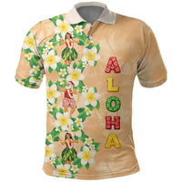 Aloha Hawaii Chilly Christmas Polo Shirt Tropical Vibes LT05 Beige - Polynesian Pride