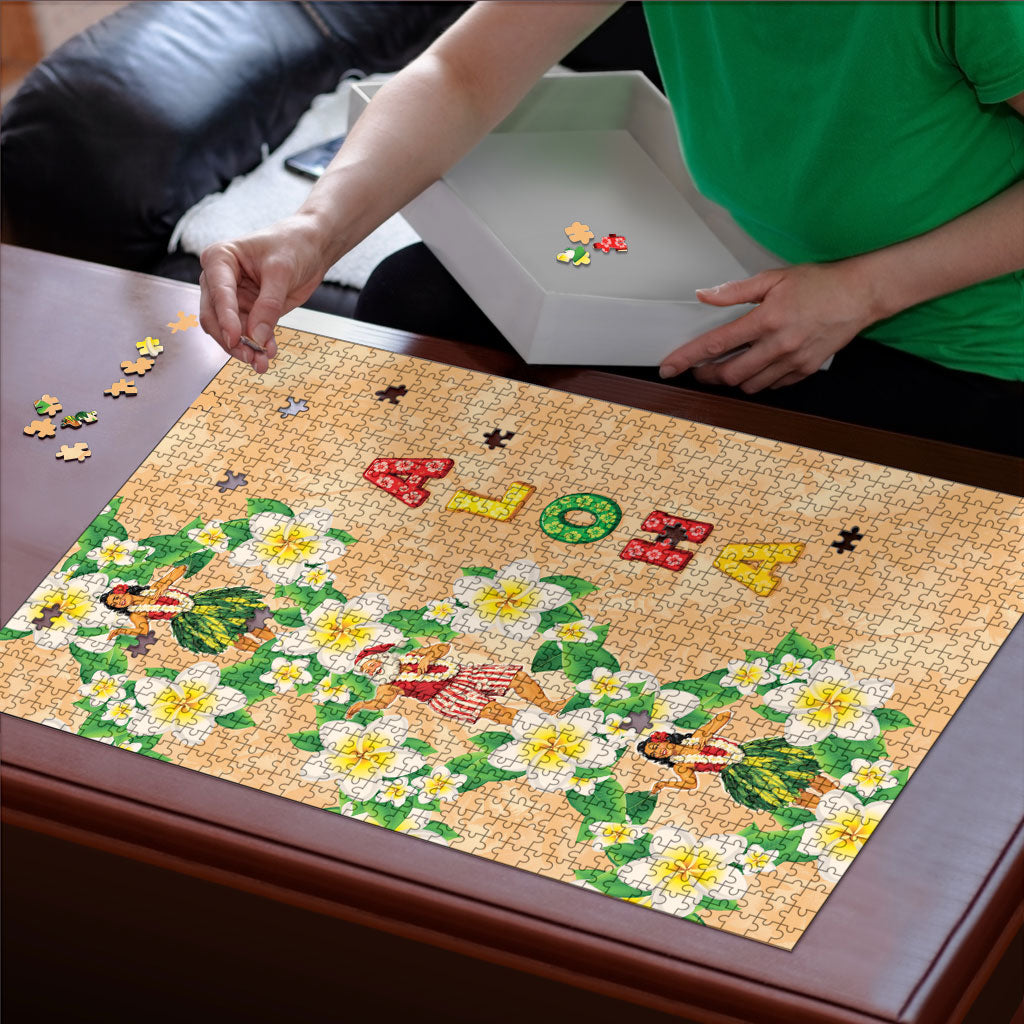 Aloha Hawaii Chilly Christmas Puzzle Tropical Vibes LT05 - Polynesian Pride