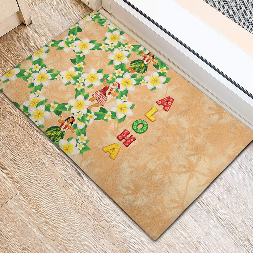Aloha Hawaii Chilly Christmas Rubber Doormat Tropical Vibes LT05 - Polynesian Pride