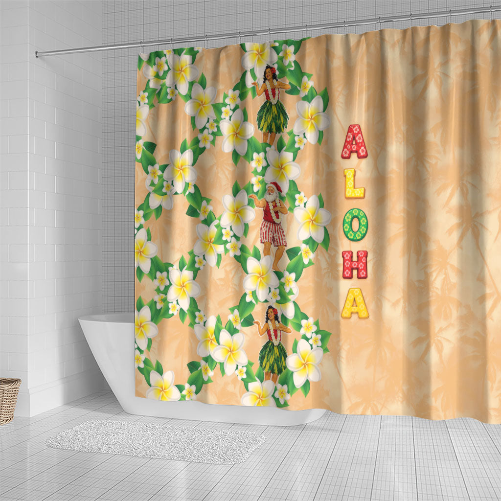 Aloha Hawaii Chilly Christmas Shower Curtain Tropical Vibes LT05 - Polynesian Pride