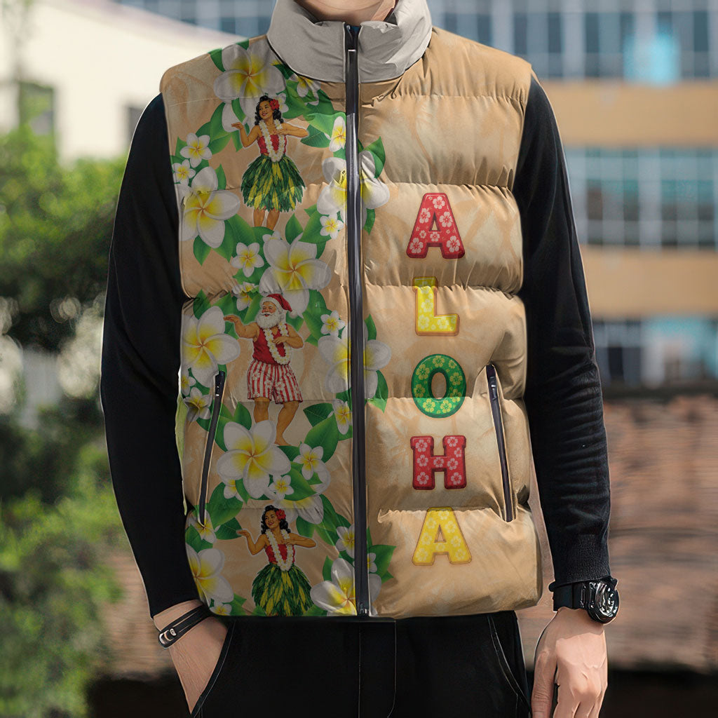 Aloha Hawaii Chilly Christmas Sleeveless Puffer Jacket Tropical Vibes LT05 - Polynesian Pride