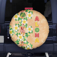Aloha Hawaii Chilly Christmas Spare Tire Cover Tropical Vibes LT05 No hole Beige - Polynesian Pride