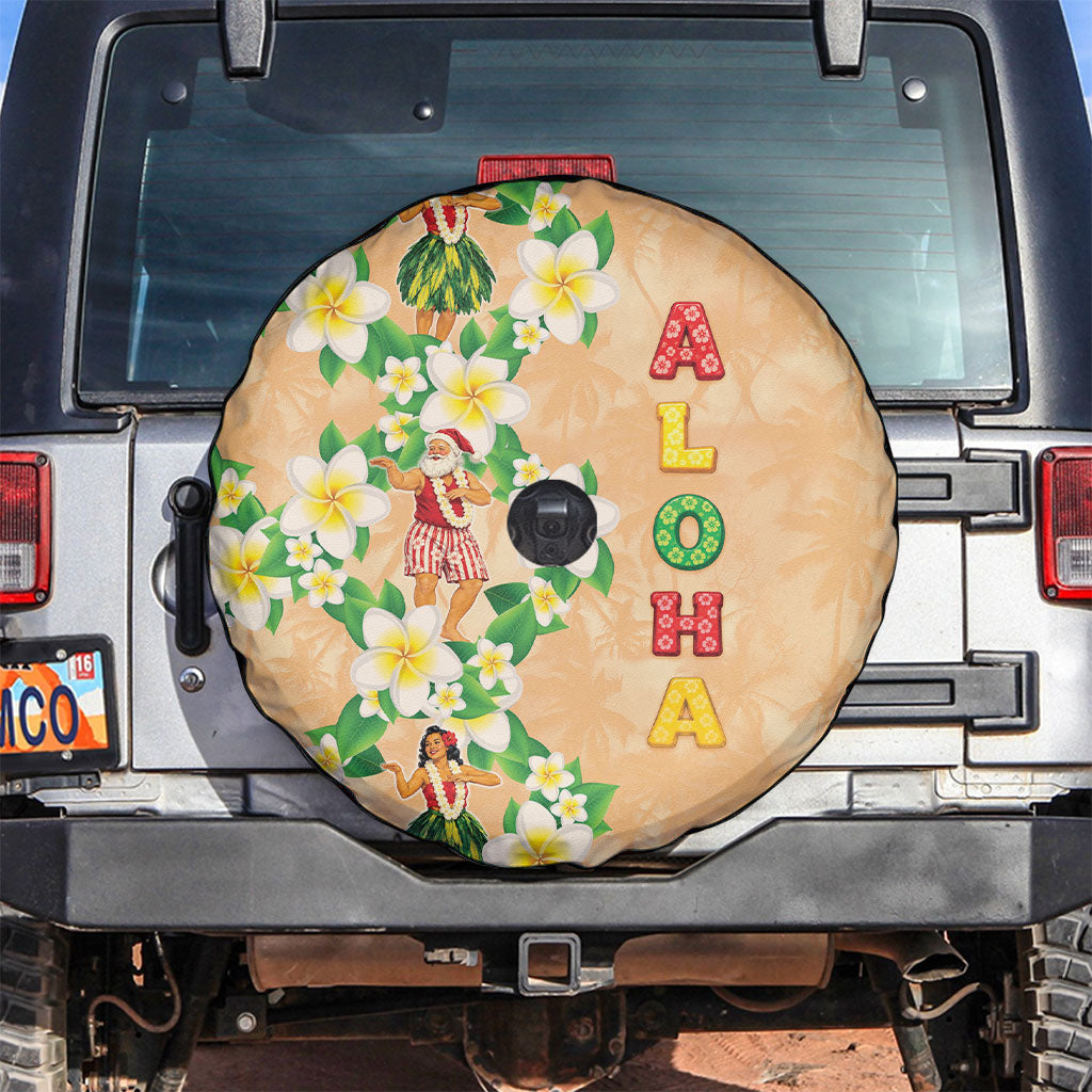 Aloha Hawaii Chilly Christmas Spare Tire Cover Tropical Vibes LT05 Beige - Polynesian Pride
