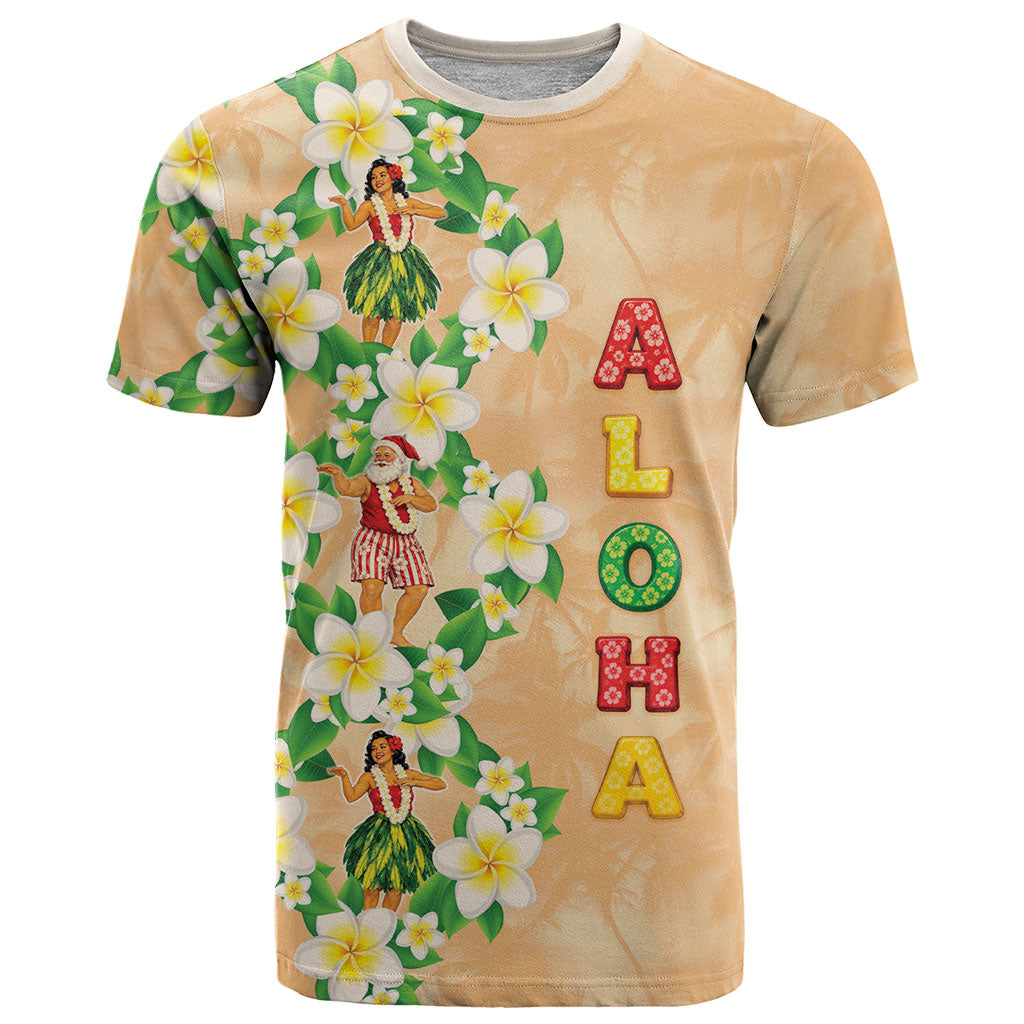 Aloha Hawaii Chilly Christmas T Shirt Tropical Vibes LT05 Beige - Polynesian Pride