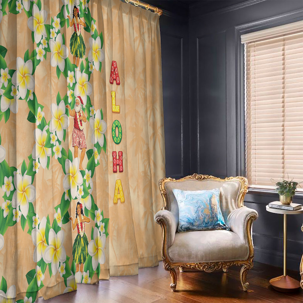 Aloha Hawaii Chilly Christmas Window Curtain Tropical Vibes LT05 - Polynesian Pride