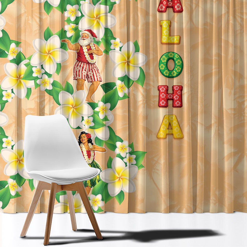 Aloha Hawaii Chilly Christmas Window Curtain Tropical Vibes LT05 - Polynesian Pride
