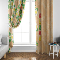Aloha Hawaii Chilly Christmas Window Curtain Tropical Vibes LT05 - Polynesian Pride