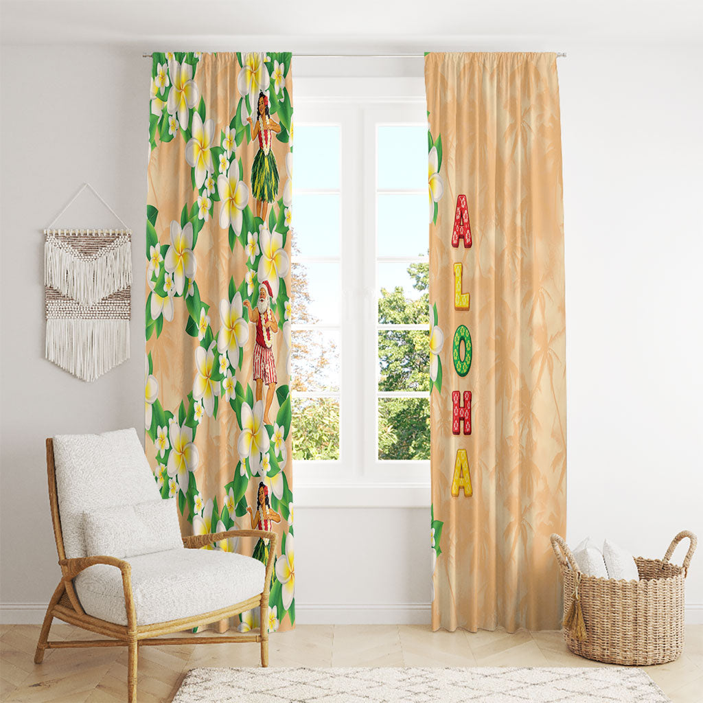 Aloha Hawaii Chilly Christmas Window Curtain Tropical Vibes LT05 - Polynesian Pride