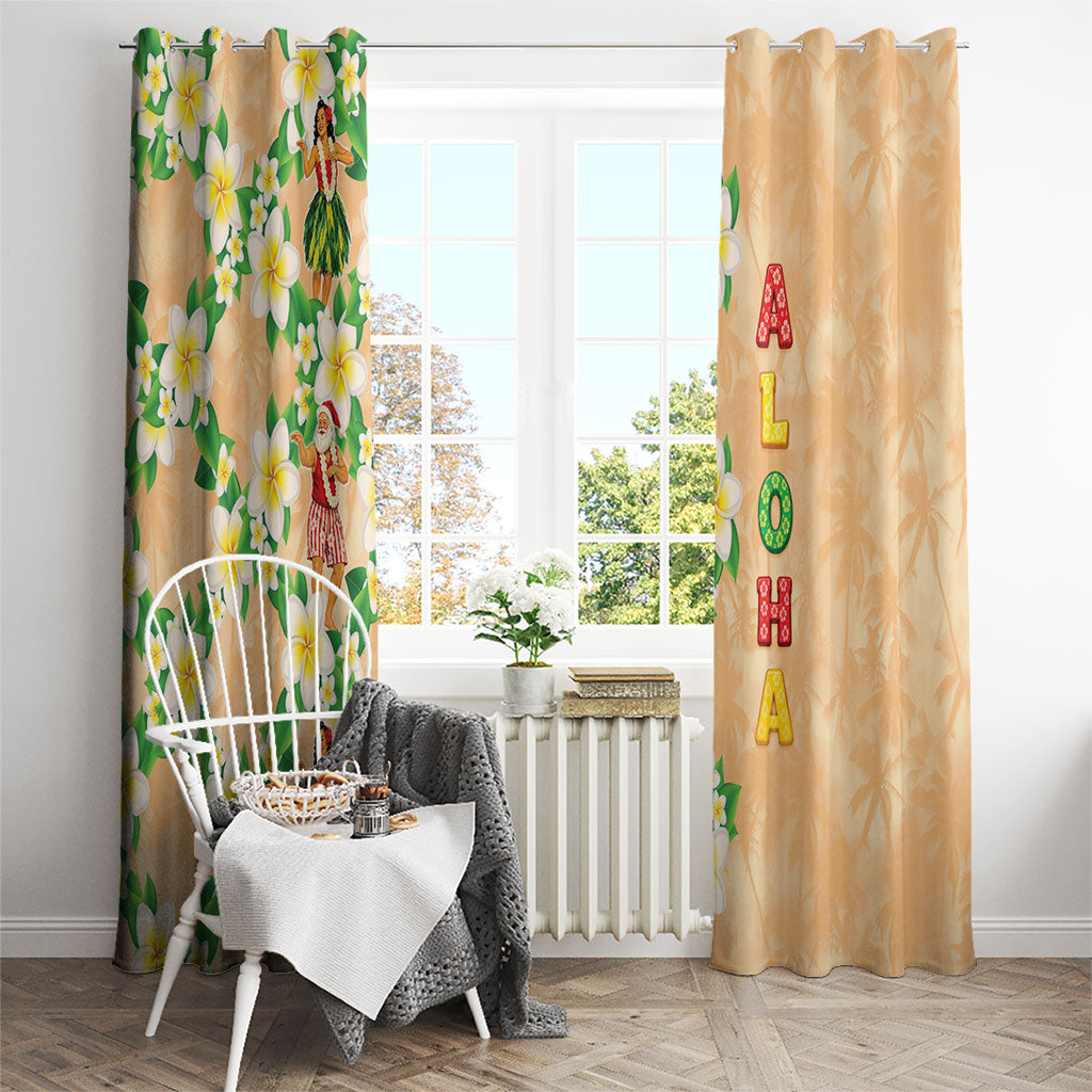 Aloha Hawaii Chilly Christmas Window Curtain Tropical Vibes LT05 - Polynesian Pride