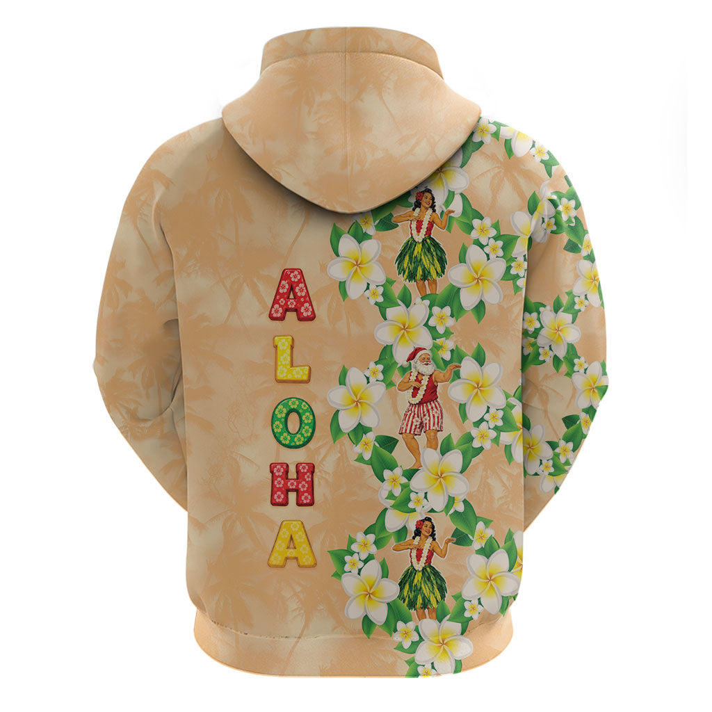 Aloha Hawaii Chilly Christmas Zip Hoodie Tropical Vibes LT05 - Polynesian Pride