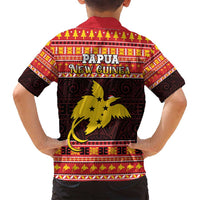 Papua New Guinea Christmas Family Matching Off Shoulder Maxi Dress and Hawaiian Shirt Santa Raggiana LT05 - Polynesian Pride