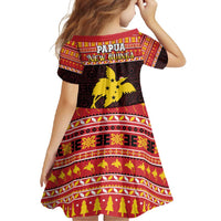 Papua New Guinea Christmas Family Matching Short Sleeve Bodycon Dress and Hawaiian Shirt Santa Raggiana LT05 - Polynesian Pride