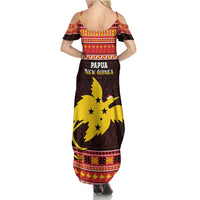 Papua New Guinea Christmas Family Matching Summer Maxi Dress and Hawaiian Shirt Santa Raggiana LT05 - Polynesian Pride