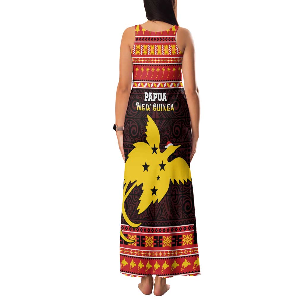 Papua New Guinea Christmas Family Matching Tank Maxi Dress and Hawaiian Shirt Santa Raggiana LT05 - Polynesian Pride