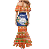 Marshall Islands Christmas Family Matching Mermaid Dress and Hawaiian Shirt Marshallese Seal Meddi Kirijmoj LT05 - Polynesian Pride