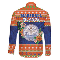 Marshall Islands Christmas Family Matching Puletasi and Hawaiian Shirt Marshallese Seal Meddi Kirijmoj LT05 - Polynesian Pride