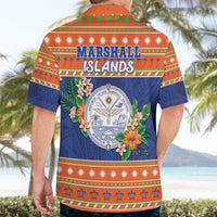 Marshall Islands Christmas Hawaiian Shirt Marshallese Seal Meddi Kirijmoj LT05 - Polynesian Pride