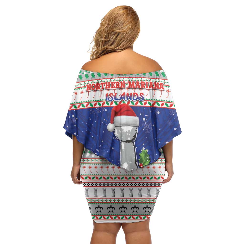 Northern Mariana Islands Christmas Family Matching Off Shoulder Short Dress and Hawaiian Shirt Poinsettia Filis Pasgua LT05 - Polynesian Pride