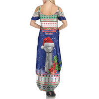 Northern Mariana Islands Christmas Family Matching Summer Maxi Dress and Hawaiian Shirt Poinsettia Filis Pasgua LT05 - Polynesian Pride