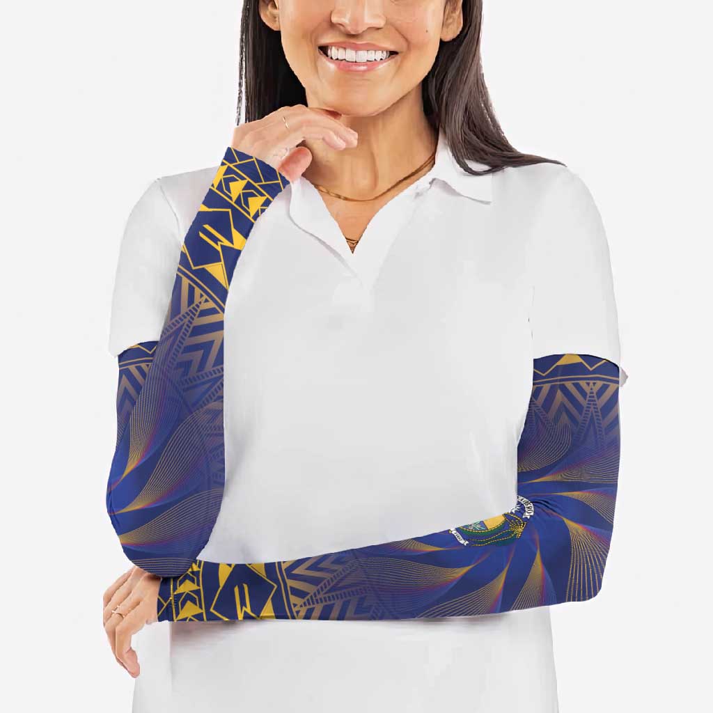 Nauru Angam Day Arm Sleeves Polynesian Tribal Pattern Unique Style - Polynesian Pride