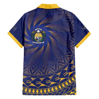 Nauru Angam Day Family Matching Off The Shoulder Long Sleeve Dress and Hawaiian Shirt Polynesian Tribal Pattern Unique Style - Polynesian Pride