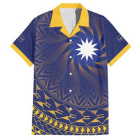 Nauru Angam Day Family Matching Off Shoulder Short Dress and Hawaiian Shirt Polynesian Tribal Pattern Unique Style - Polynesian Pride