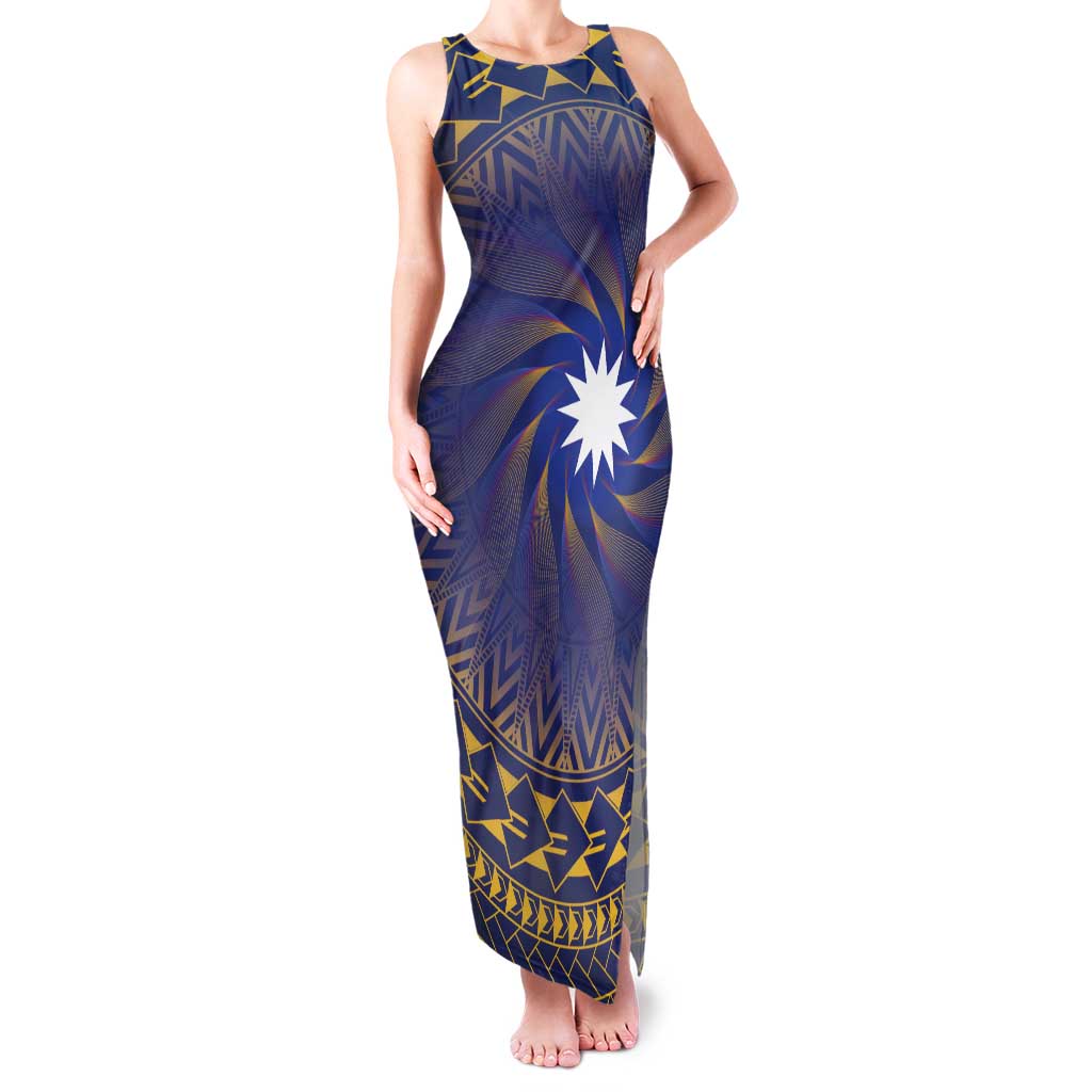 Nauru Angam Day Family Matching Tank Maxi Dress and Hawaiian Shirt Polynesian Tribal Pattern Unique Style - Polynesian Pride