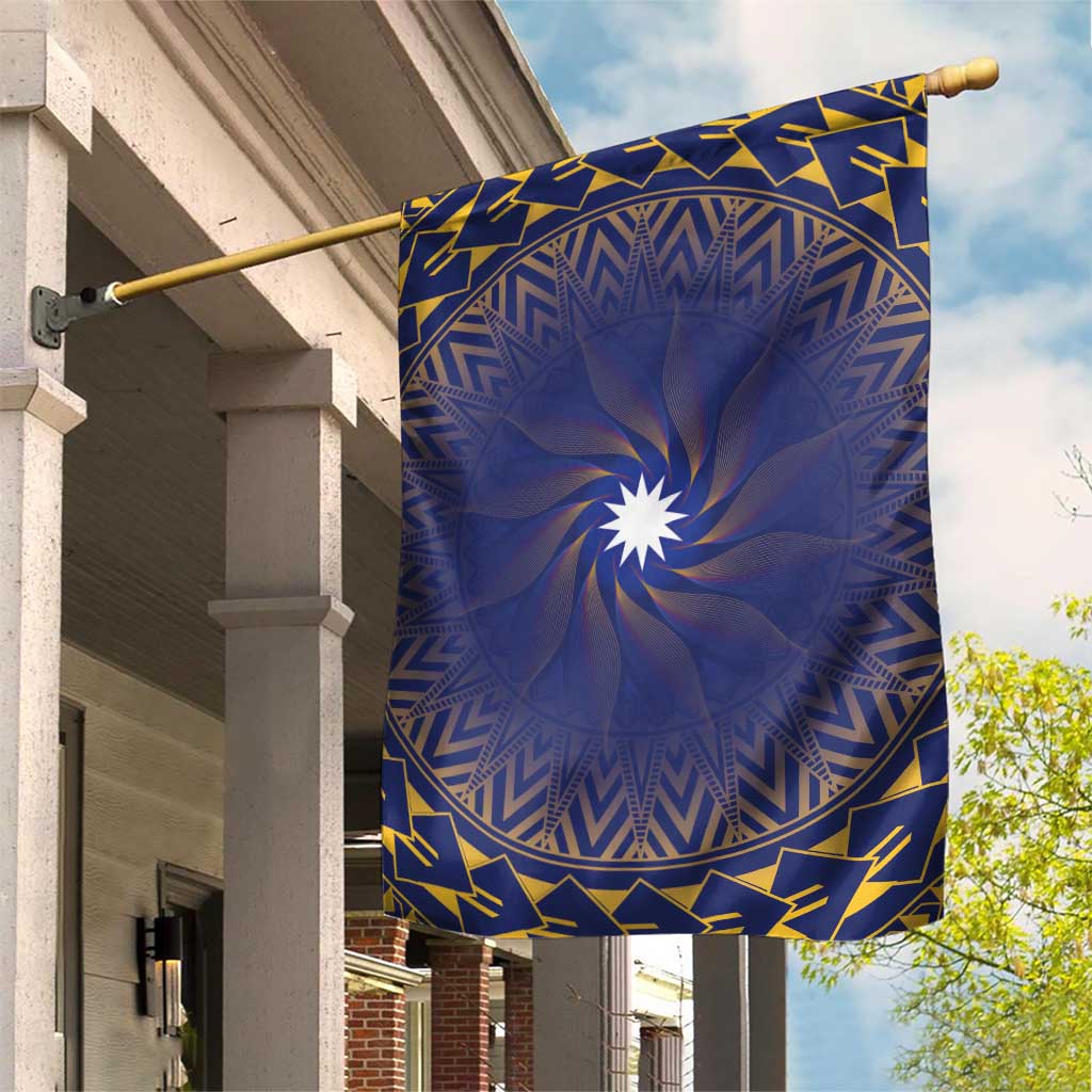 Nauru Angam Day Garden Flag Polynesian Tribal Pattern Unique Style - Polynesian Pride