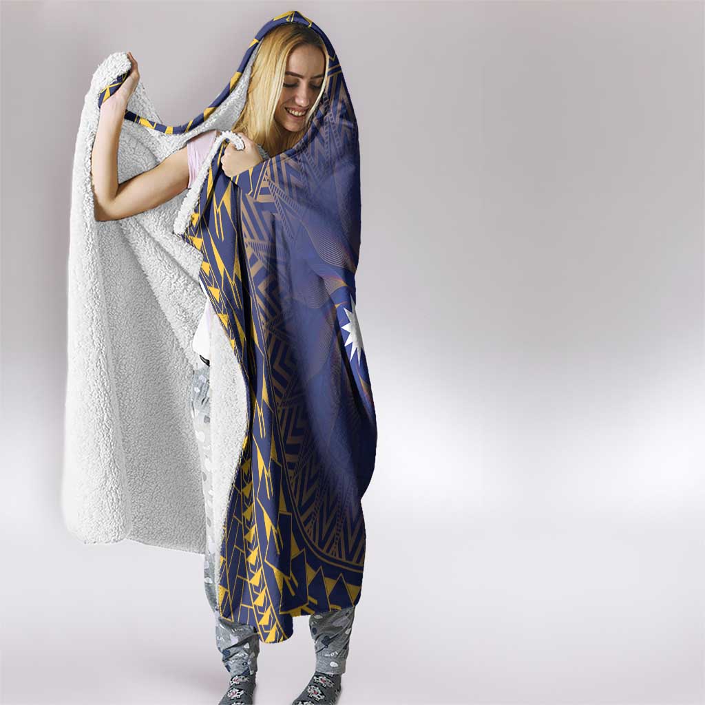Nauru Angam Day Hooded Blanket Polynesian Tribal Pattern Unique Style - Polynesian Pride
