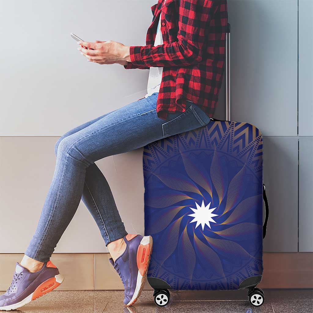 Nauru Angam Day Luggage Cover Polynesian Tribal Pattern Unique Style - Polynesian Pride