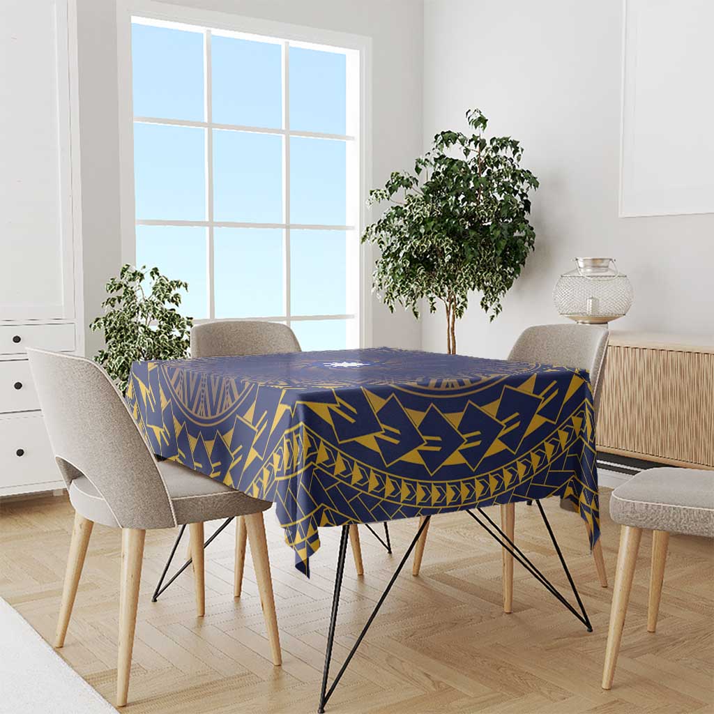 Nauru Angam Day Tablecloth Polynesian Tribal Pattern Unique Style - Polynesian Pride