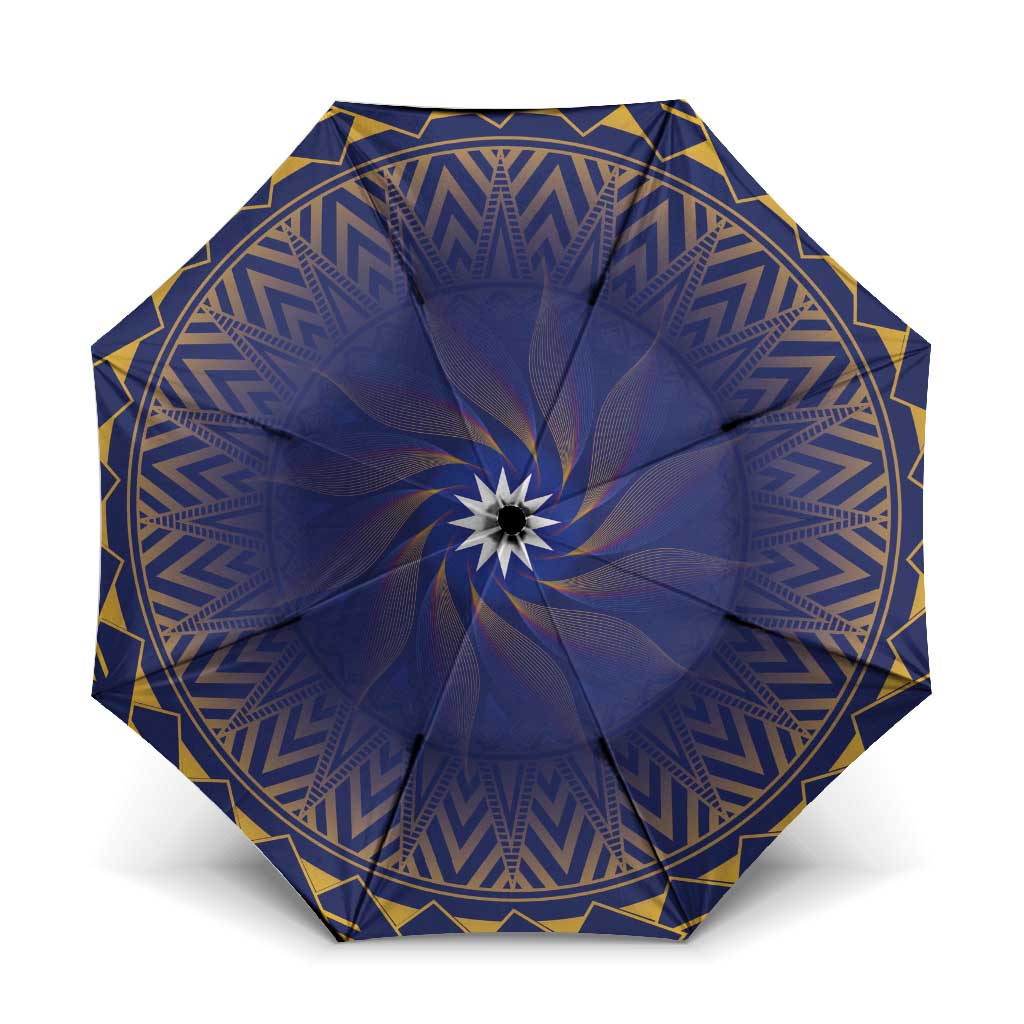 Nauru Angam Day Umbrella Polynesian Tribal Pattern Unique Style - Polynesian Pride