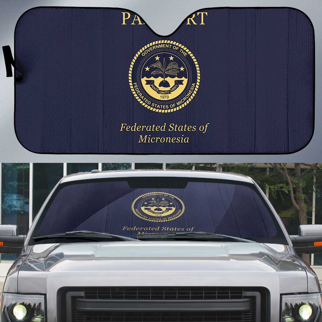 Federated States Of Micronesia Auto Sun Shade FSM Passport - Polynesian Pride
