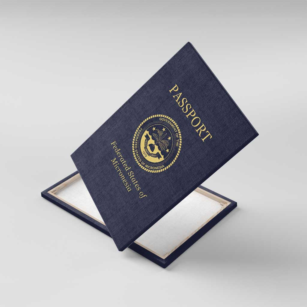Federated States Of Micronesia Canvas Wall Art FSM Passport - Polynesian Pride