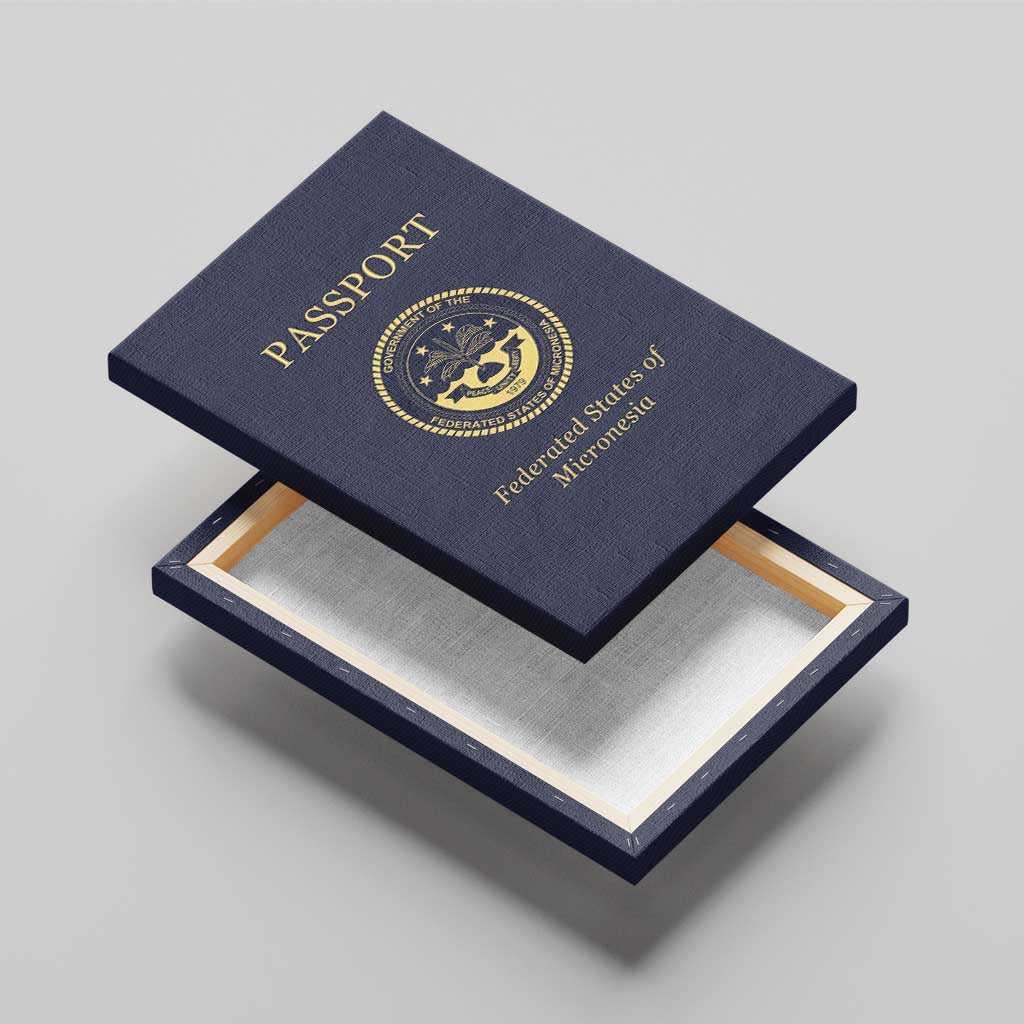 Federated States Of Micronesia Canvas Wall Art FSM Passport - Polynesian Pride