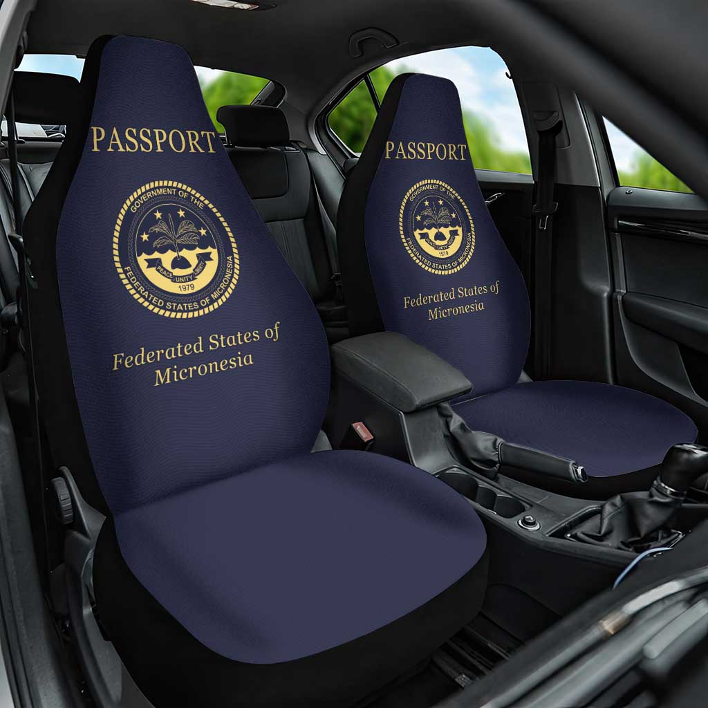 Federated States Of Micronesia Car Seat Cover FSM Passport - Polynesian Pride