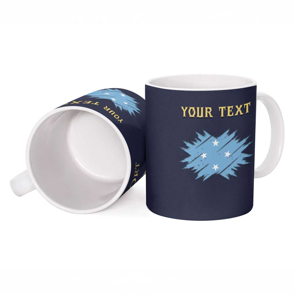 Personalised Federated States Of Micronesia Ceramic Mug FSM Passport - Polynesian Pride