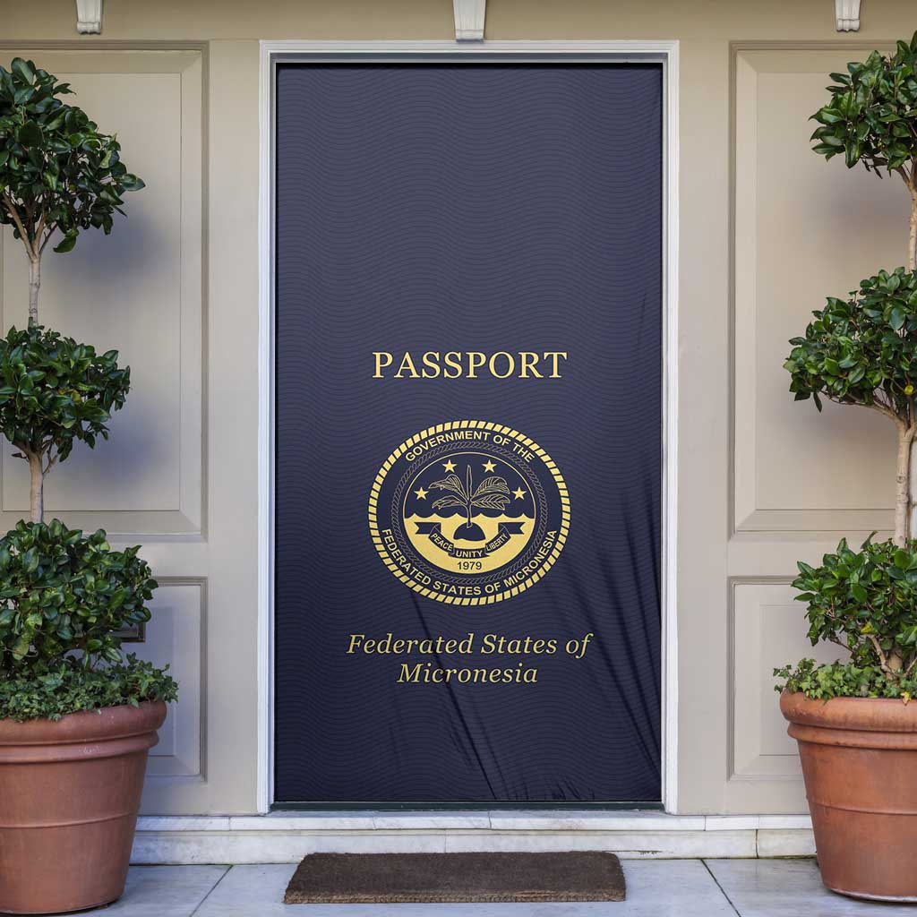 Federated States Of Micronesia Door Cover FSM Passport - Polynesian Pride