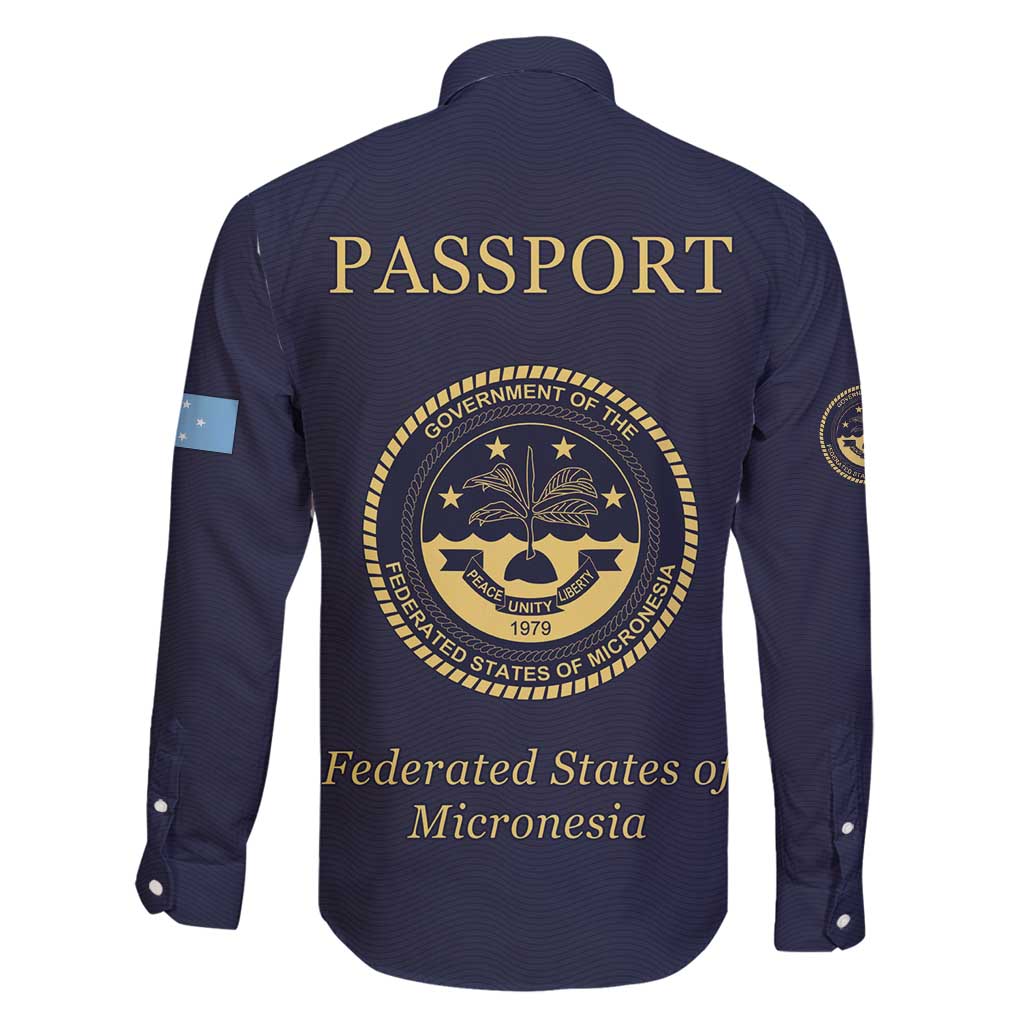 Personalised Federated States Of Micronesia Family Matching Long Sleeve Bodycon Dress and Hawaiian Shirt FSM Passport LT05 - Polynesian Pride