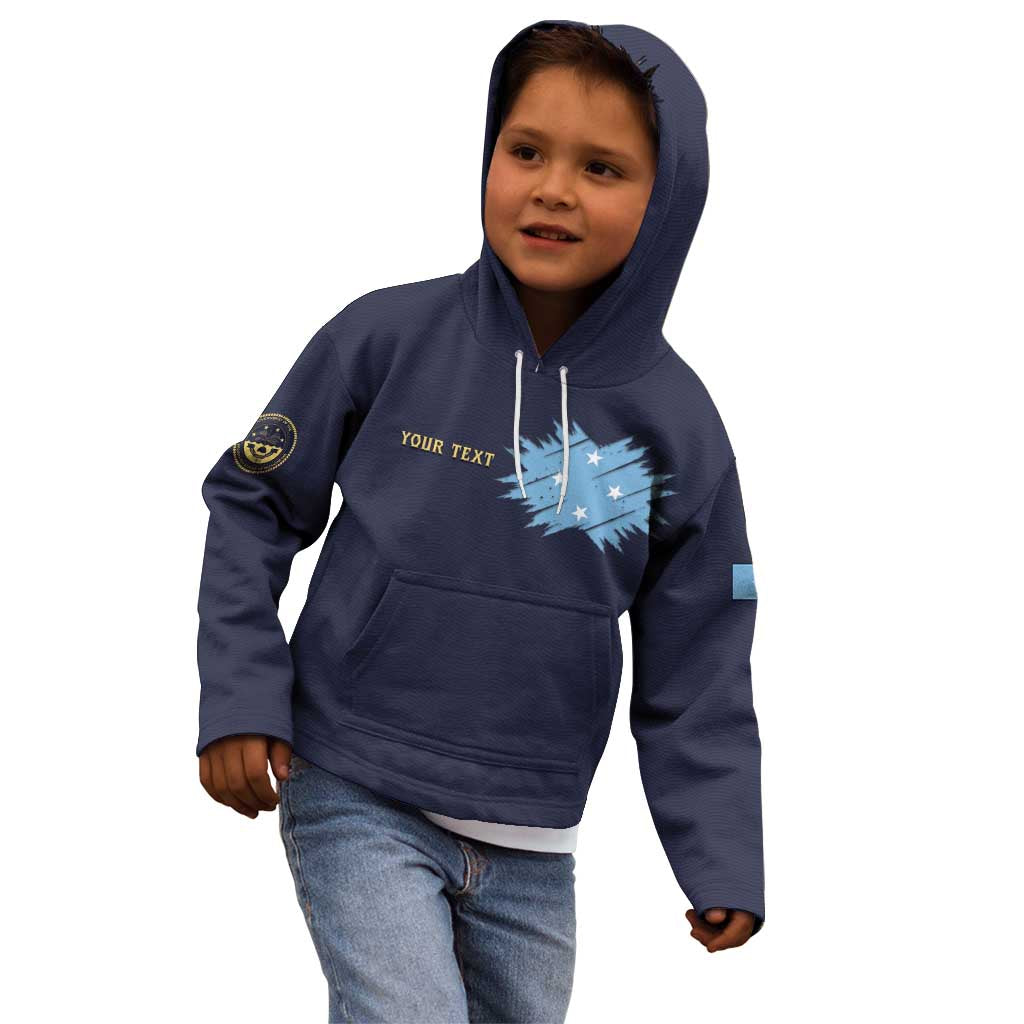 Personalised Federated States Of Micronesia Kid Hoodie FSM Passport - Polynesian Pride