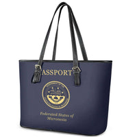 Federated States Of Micronesia Leather Tote Bag FSM Passport - Polynesian Pride