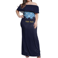 Personalised Federated States Of Micronesia Off Shoulder Maxi Dress FSM Passport - Polynesian Pride