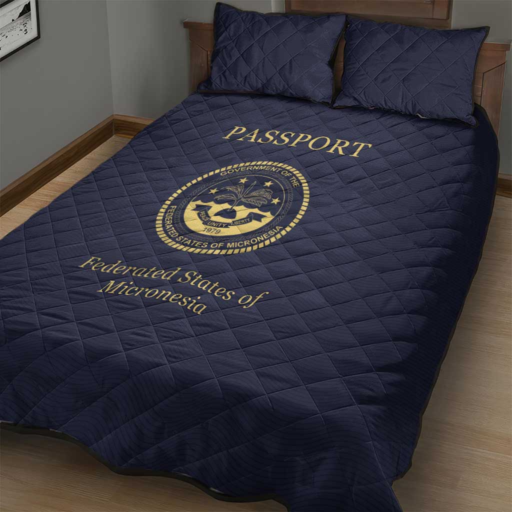 Federated States Of Micronesia Quilt Bed Set FSM Passport - Polynesian Pride