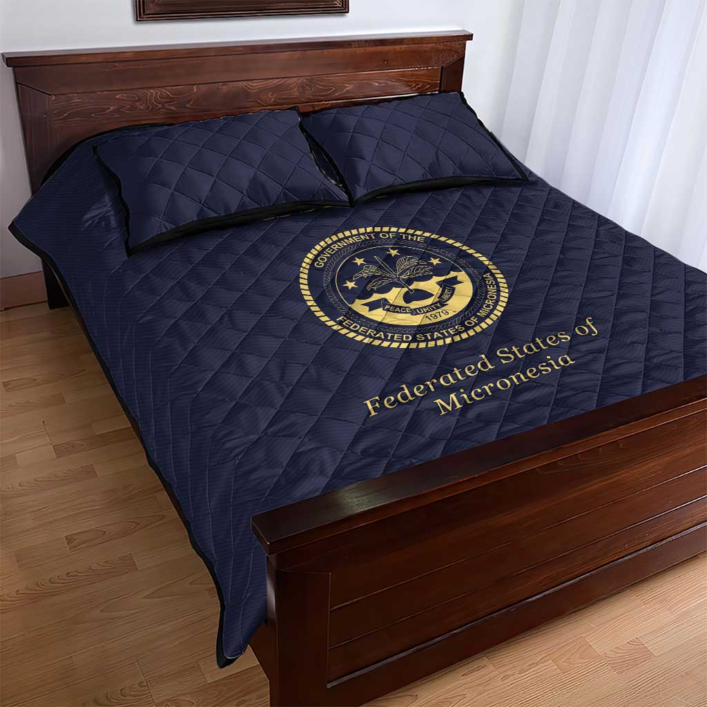 Federated States Of Micronesia Quilt Bed Set FSM Passport - Polynesian Pride