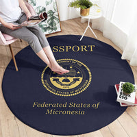 Federated States Of Micronesia Round Carpet FSM Passport - Polynesian Pride