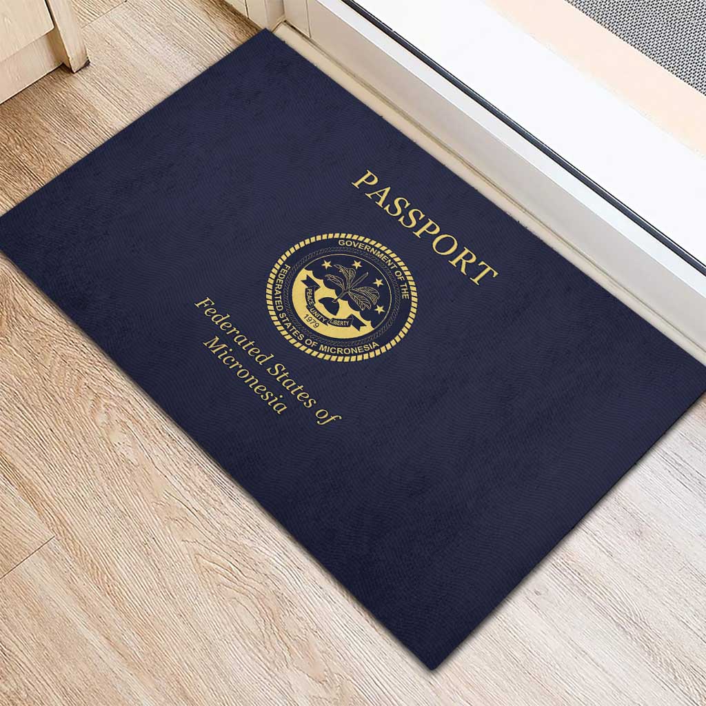 Federated States Of Micronesia Rubber Doormat FSM Passport - Polynesian Pride